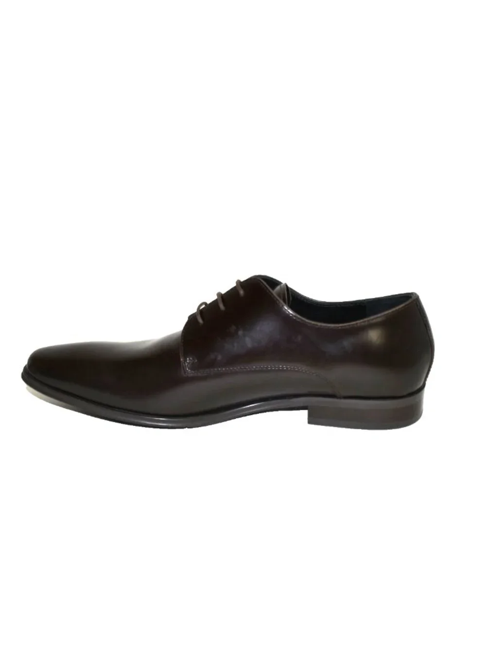 New Versace Collection Scarpe Leather Derby Shoe Dark Brown Size 11.5 DD25